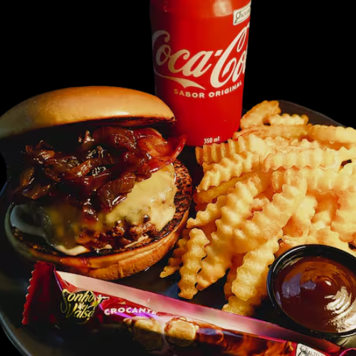 Combo Carrera Burger - www.hamburgueriamodelo.com.br